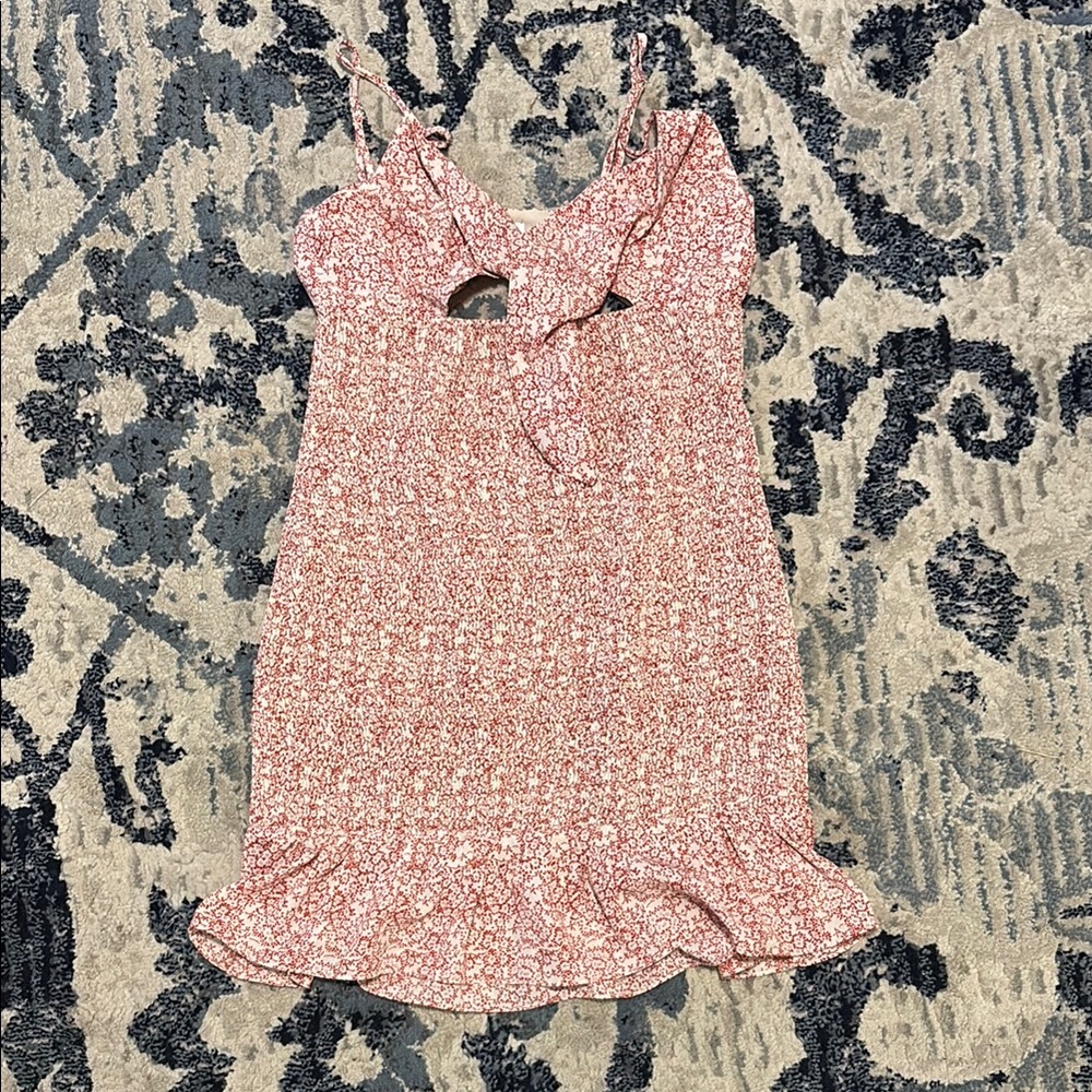 Floral Pink Sleeveless Dress